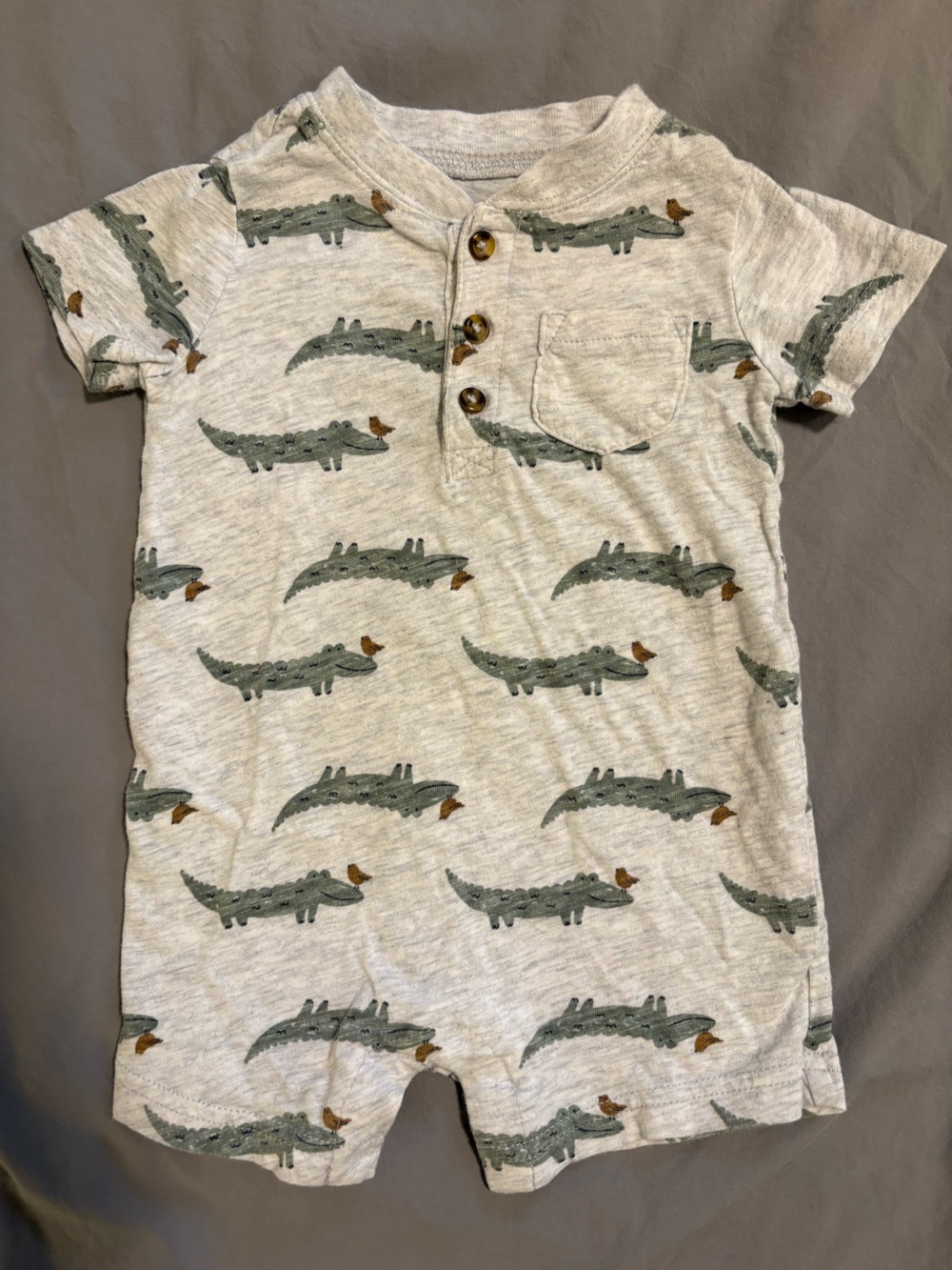 Carter’s 6M Crocodile and Bird Romper